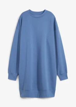 bonprix Kleider|Sweat|Oversized Sweatkleid jeansblau
