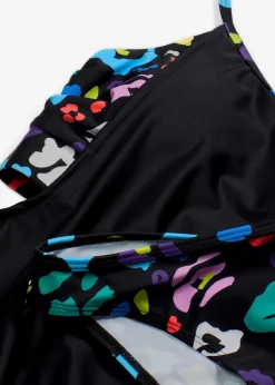 bonprix Nachhaltigere Materialien|Tankinis|Oversized-Tankini (2-tlg.Set) schwarz/bunt graphisch