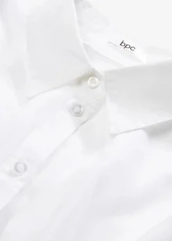 bonprix Bekleidung·Jacken & Mäntel|Blusen & Tuniken|Oversize-Hemd aus Baumwolle mit 3/4 Arm weiß