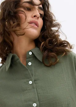 Oversize-Hemd aus luftigem Musselin|bonprix Best