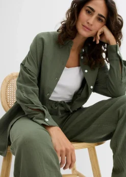 Oversize-Hemd aus luftigem Musselin|bonprix Best