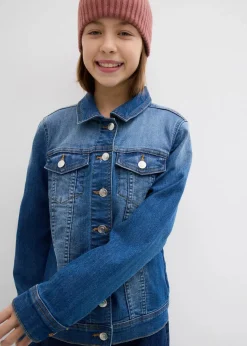 bonprix Mädchen 9-16 Jahre·Jacken & Outdoor|Oversize-Jeansjacke blau denim