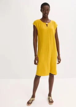 Oversize-Kleid aus strukturiertem Crêpe|bonprix Outlet