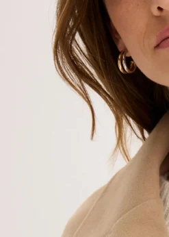 bonprix Bekleidung·Hosen|Jacken & Mäntel|Oversize-Mantel in Wolloptik hellkhaki meliert