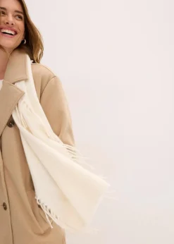 bonprix Bekleidung·Hosen|Jacken & Mäntel|Oversize-Mantel in Wolloptik hellkhaki meliert