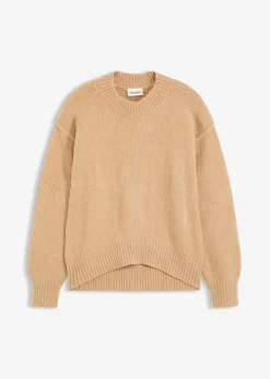 bonprix Bekleidung·Umstandsmode|Bekleidung·Jeans|Oversize-Pullover hellkhaki meliert