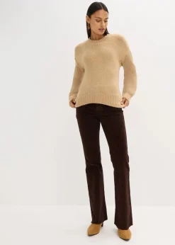 bonprix Bekleidung·Umstandsmode|Bekleidung·Jeans|Oversize-Pullover hellkhaki meliert