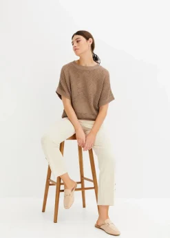 Oversize-Pullover aus Baumwoll-Mix|bonprix Sale