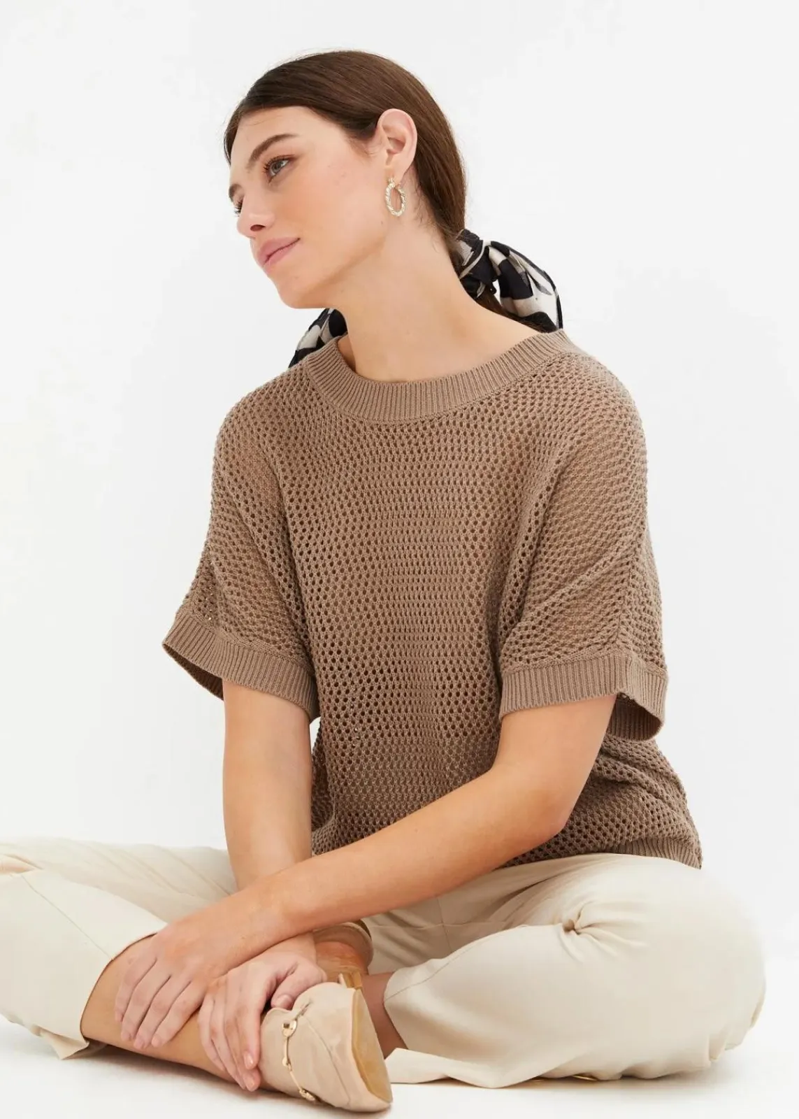 Oversize-Pullover aus Baumwoll-Mix|bonprix Sale