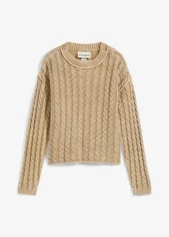 Oversize-Pullover aus reiner Baumwolle|bonprix Sale