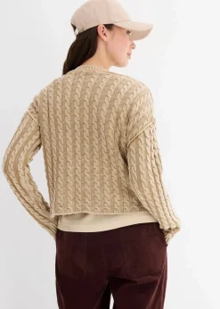 Oversize-Pullover aus reiner Baumwolle|bonprix Sale