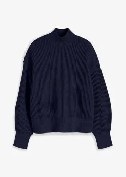 Oversize-Pullover aus reiner Baumwolle|bonprix New