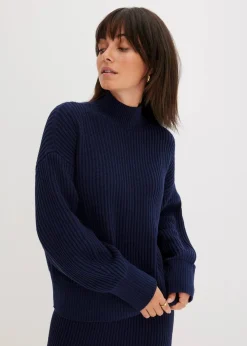 Oversize-Pullover aus reiner Baumwolle|bonprix New