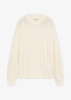 Oversize-Pullover mit Zopfmuster|bonprix Clearance