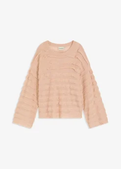 Oversize-Pullover, semi-transparent|bonprix Outlet
