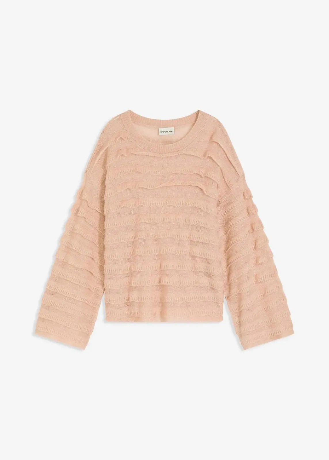 Oversize-Pullover, semi-transparent|bonprix Outlet