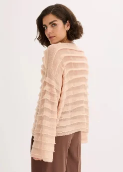 Oversize-Pullover, semi-transparent|bonprix Outlet