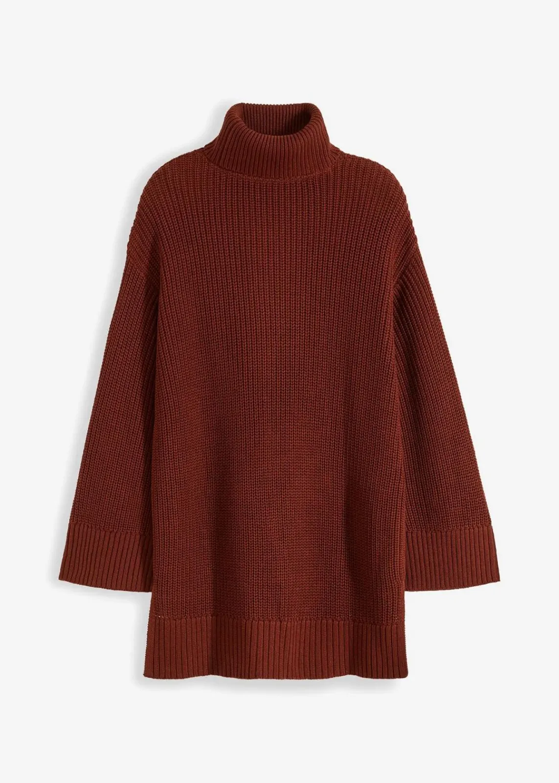 Oversize-Rollkragenpullover aus Baumwoll-Mix|bonprix New