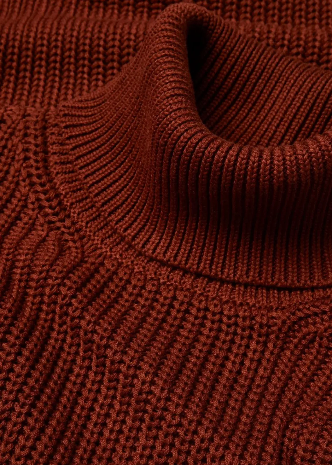 Oversize-Rollkragenpullover aus Baumwoll-Mix|bonprix New