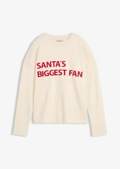 bonprix Shirts & Tops|Zweiteiler & Sets|Oversize-Shirt aus Baumwolle naturbeige/salsarot bedruckt