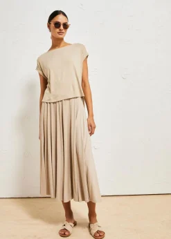 bonprix Shirts & Tops|Oversize-Shirt aus fließender Viskose sand