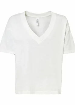 bonprix Nachhaltigere Materialien|Shirts & Tops|Oversize-Shirt aus reiner Bio-Baumwolle wollweiß