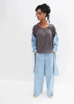 Oversize-Shirt aus Viskose-Mix|bonprix Hot