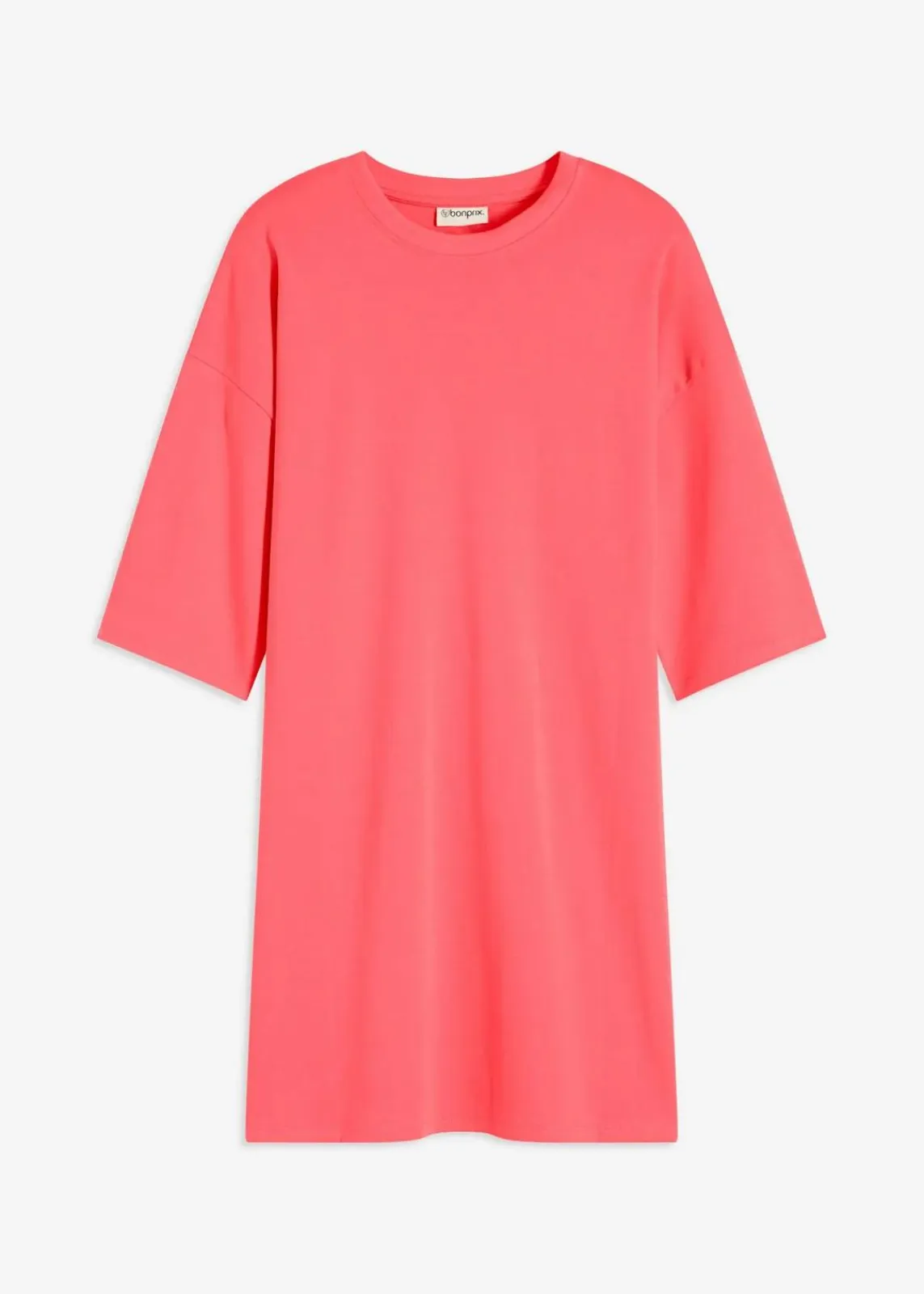 bonprix Bekleidung·Röcke|Bekleidung·Pullover & Strickjacken|Oversize-Shirtkleid aus schwerer Bio-Baumwolle helllachs