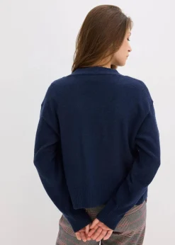 bonprix Bekleidung·Umstandsmode|Strickmode|Oversize-Strickjacke dunkelblau