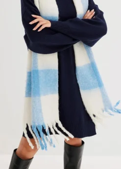 bonprix Kleider|Nachhaltigere Materialien|Oversize-Strickkleid dunkelblau