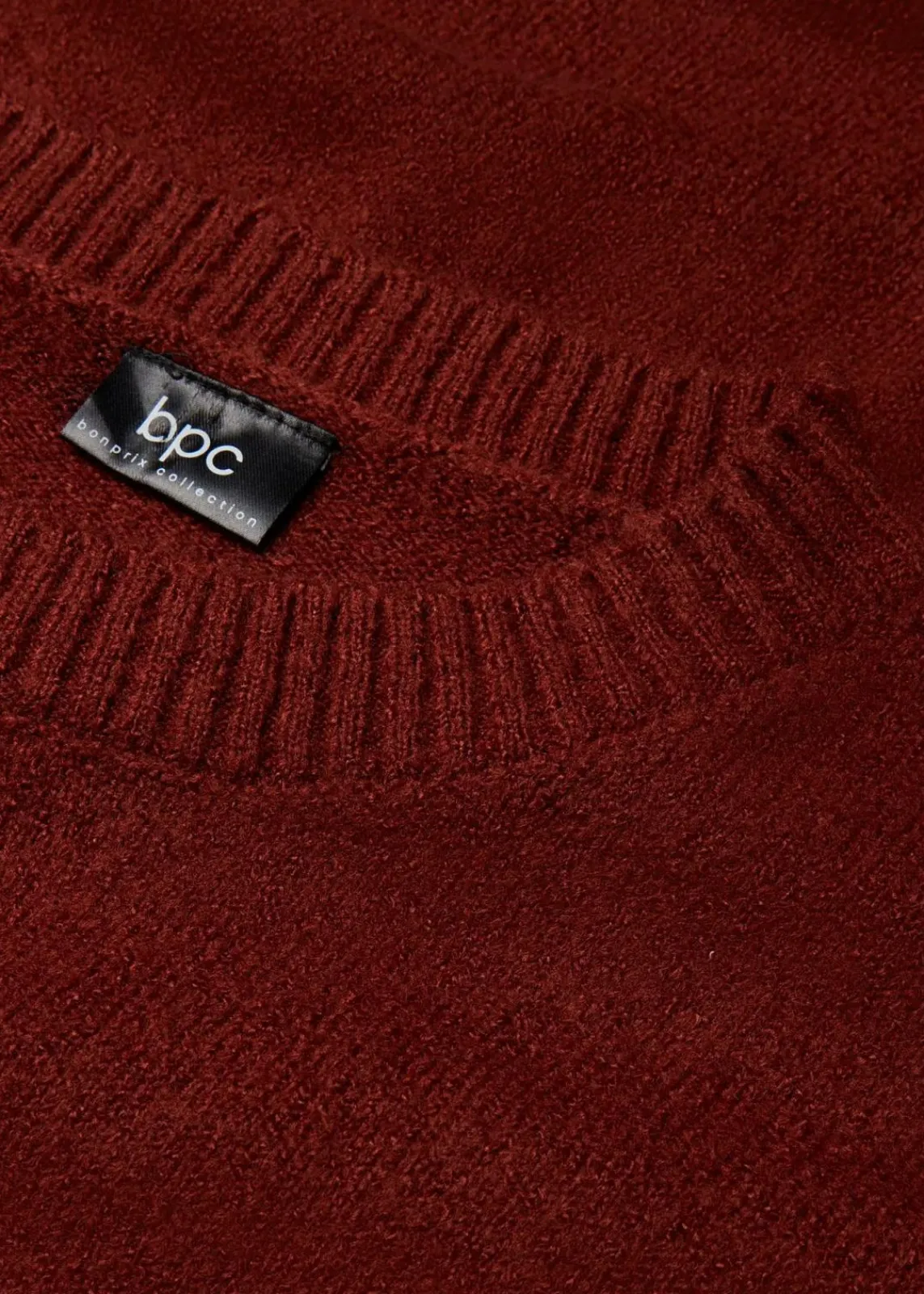 bonprix Kleider|Nachhaltigere Materialien|Oversize-Strickkleid mahagonibraun