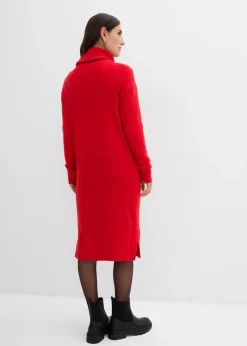 Oversize-Strickkleid mit Rollkragen|bonprix New