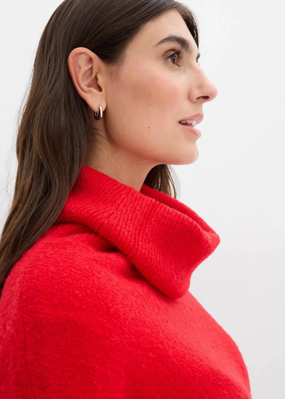 Oversize-Strickkleid mit Rollkragen|bonprix New