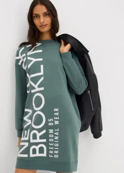 Oversize-Sweatkleid aus weichem Baumwoll-Mix|bonprix Outlet