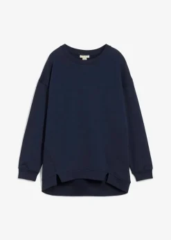 bonprix Sweat|Nachhaltigere Materialien|Oversize-Sweatshirt dunkelblau