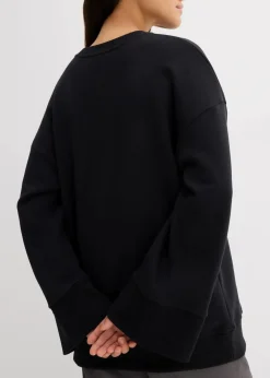 bonprix Bekleidung·Blusen & Tuniken|Sweat|Oversize-Sweatshirt schwarz