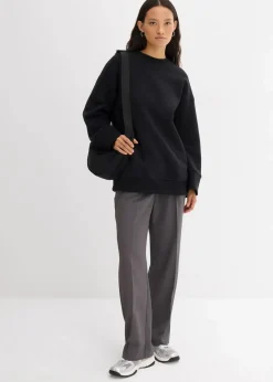 bonprix Bekleidung·Blusen & Tuniken|Sweat|Oversize-Sweatshirt schwarz