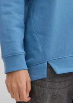 bonprix Sweat|Nachhaltigere Materialien|Oversize-Sweatshirt wellenblau