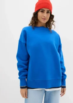 bonprix Sweat|Basics|Oversize-Sweatshirt arktikblau