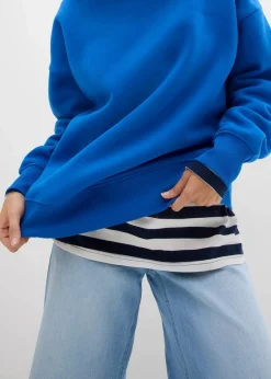 bonprix Sweat|Basics|Oversize-Sweatshirt arktikblau