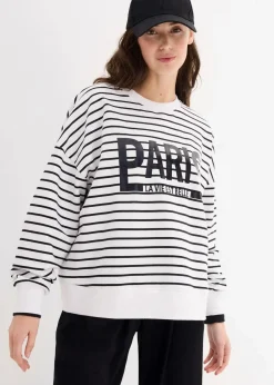 Oversize-Sweatshirt aus Baumwoll-Mix|bonprix New