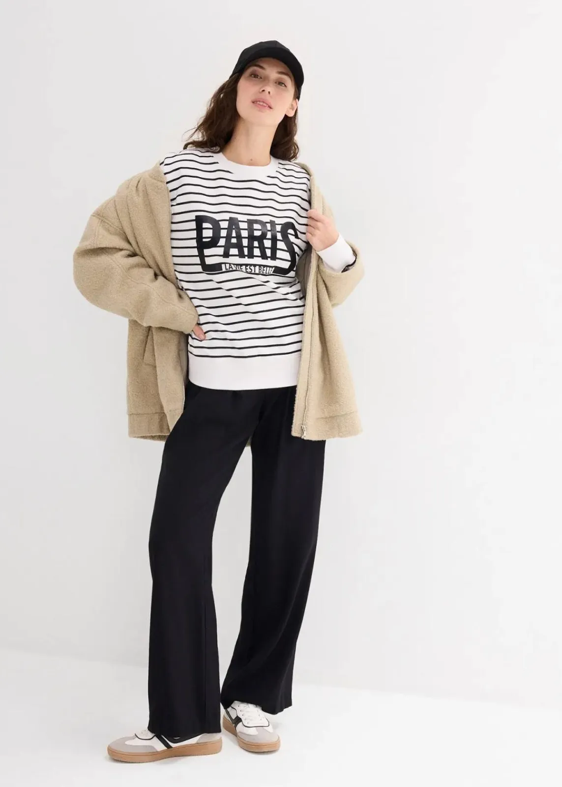 Oversize-Sweatshirt aus Baumwoll-Mix|bonprix New