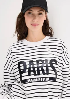 Oversize-Sweatshirt aus Baumwoll-Mix|bonprix New