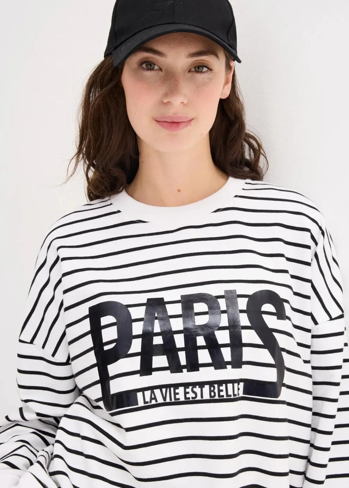 Oversize-Sweatshirt aus Baumwoll-Mix|bonprix New