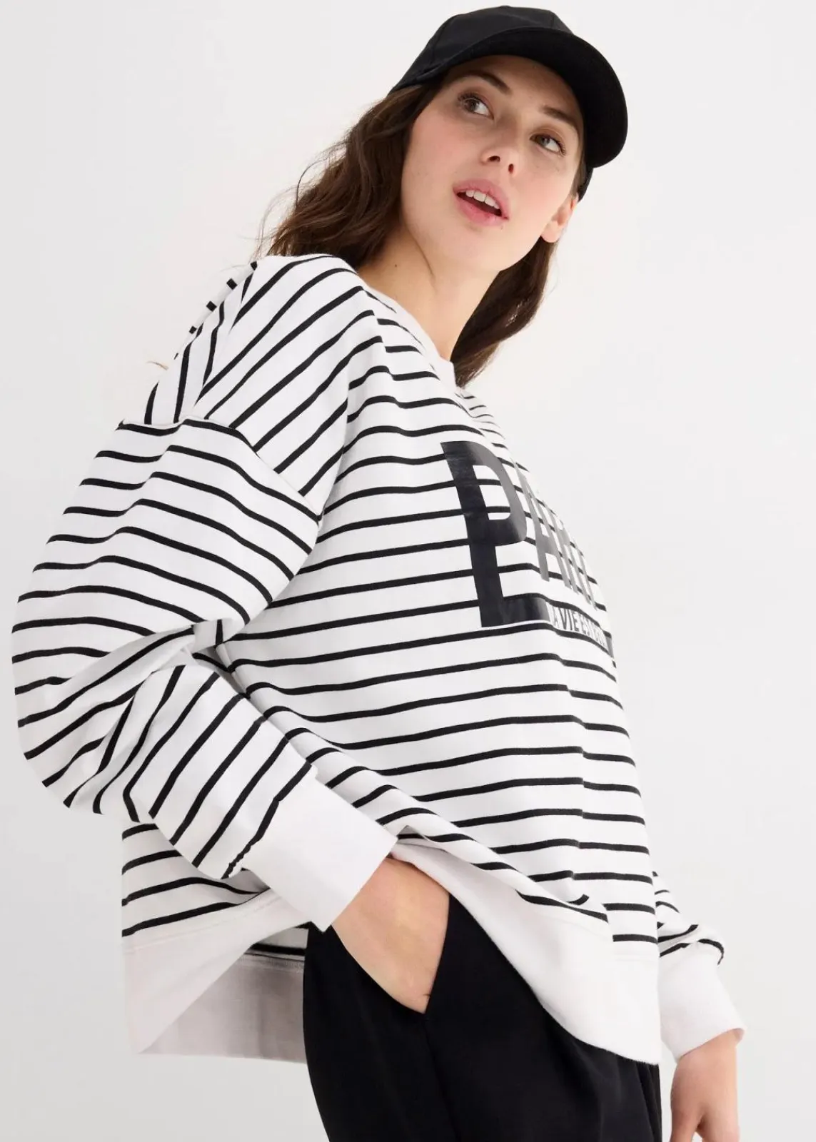 Oversize-Sweatshirt aus Baumwoll-Mix|bonprix New