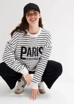 Oversize-Sweatshirt aus Baumwoll-Mix|bonprix New