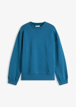 bonprix Bekleidung·Röcke|Bekleidung·Blusen & Tuniken|Oversize-Sweatshirt aus reiner Baumwolle blaupetrol