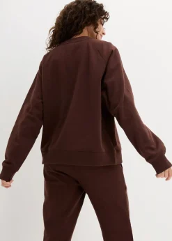 bonprix Bekleidung·Röcke|Bekleidung·Blusen & Tuniken|Oversize-Sweatshirt aus reiner schwerer Bio-Baumwolle terrabraun