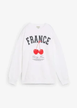 Oversize-Sweatshirt aus reiner Bio-Baumwolle|bonprix