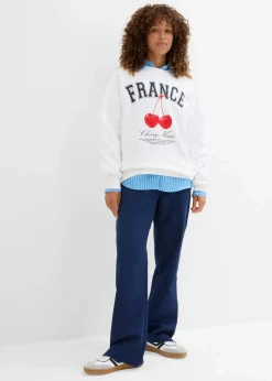 Oversize-Sweatshirt aus reiner Bio-Baumwolle|bonprix